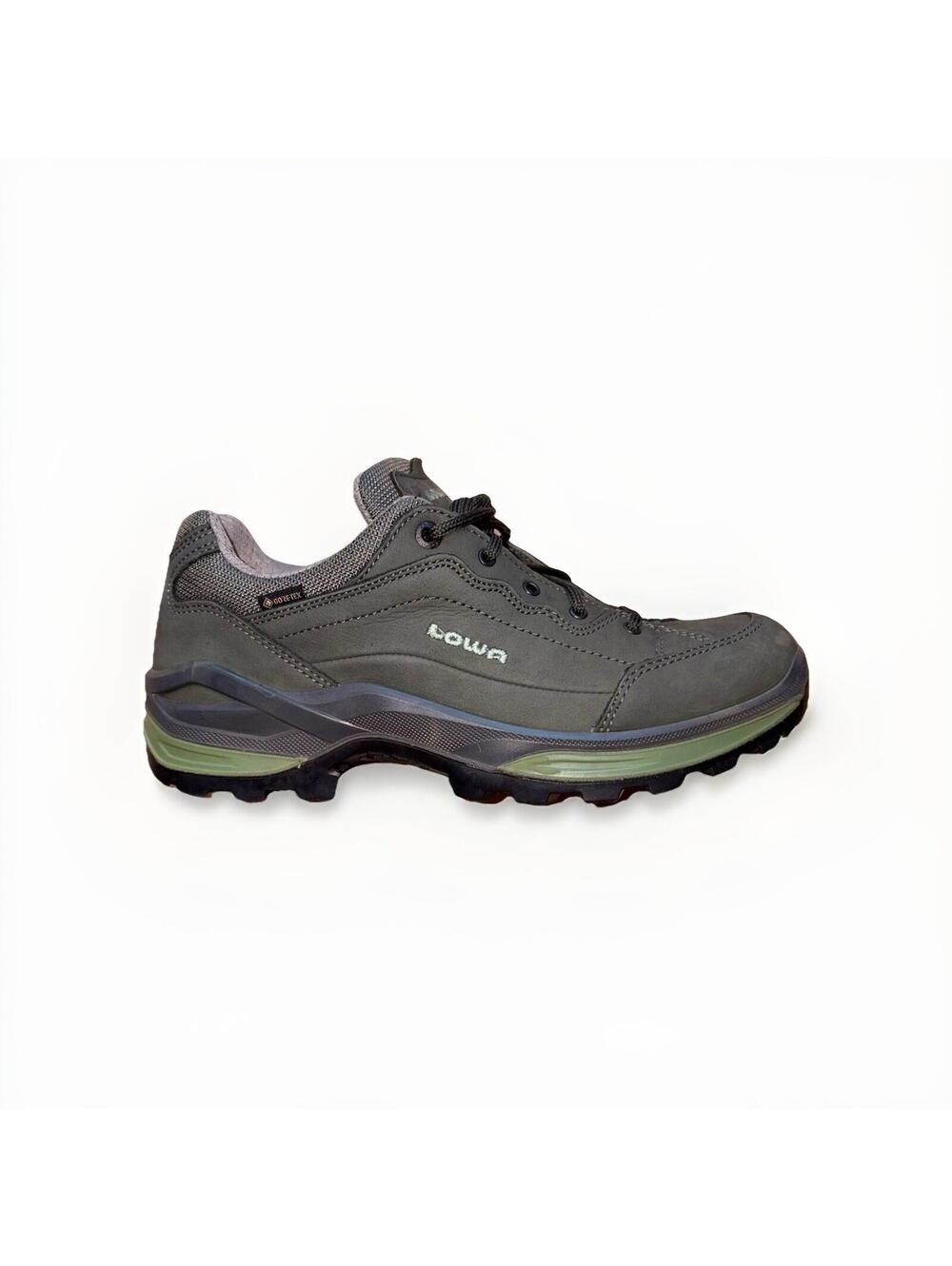 Lowa Renegade GTX Lo Womens 8.5 Olive Green Gore Tex Hiking Shoes